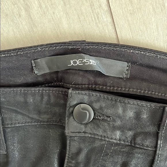 JOE’S JEANS Jet Black Coated Skinny Ankle Jeans, Size 30 - Picture 2 of 15